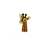 Giraffe Head Pin Badge