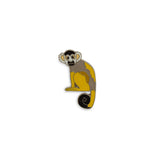 Squirrel Monkey Pin Badge