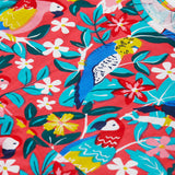 Children's Red Tropical Bird Print Dress