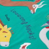 Children's Green Animals Applique T-Shirt