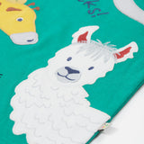 Children's Green Animals Applique T-Shirt