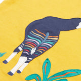 Children's Yellow Okapi Applique T-Shirt