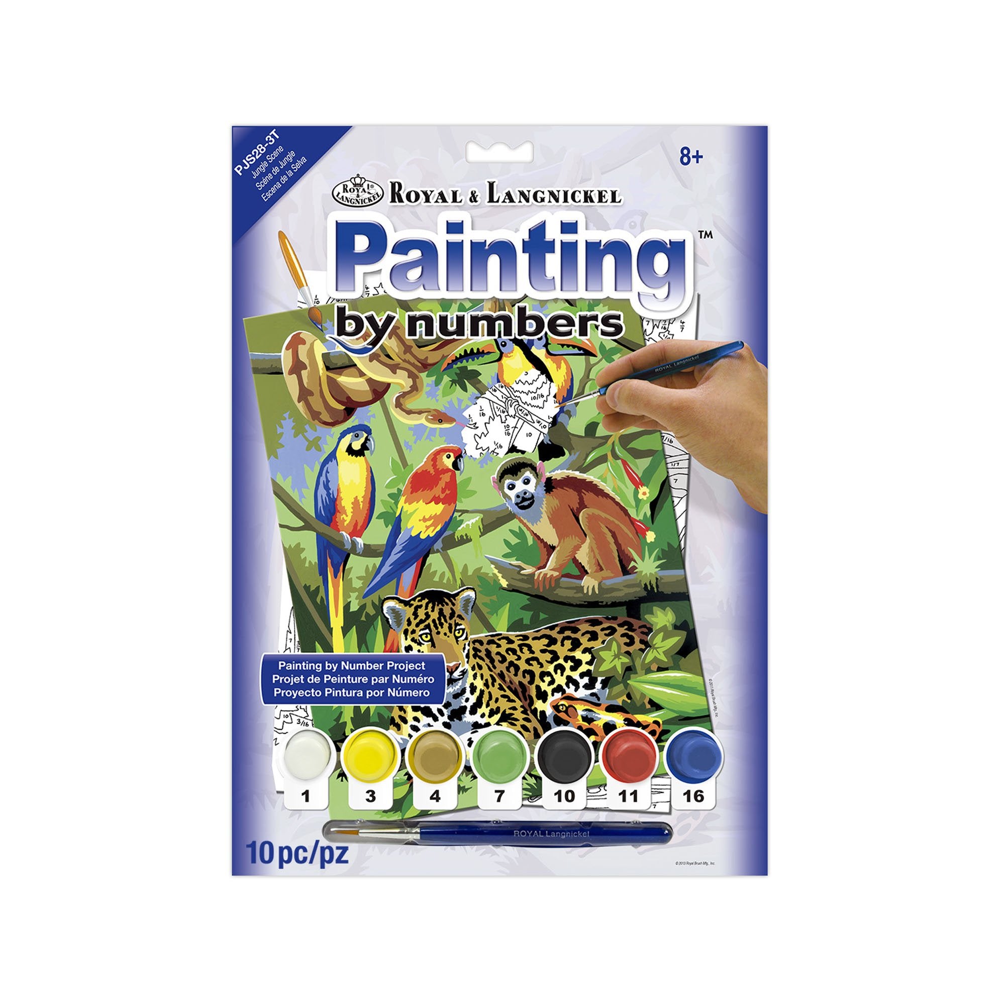 Jungle Paint By Numbers Kit