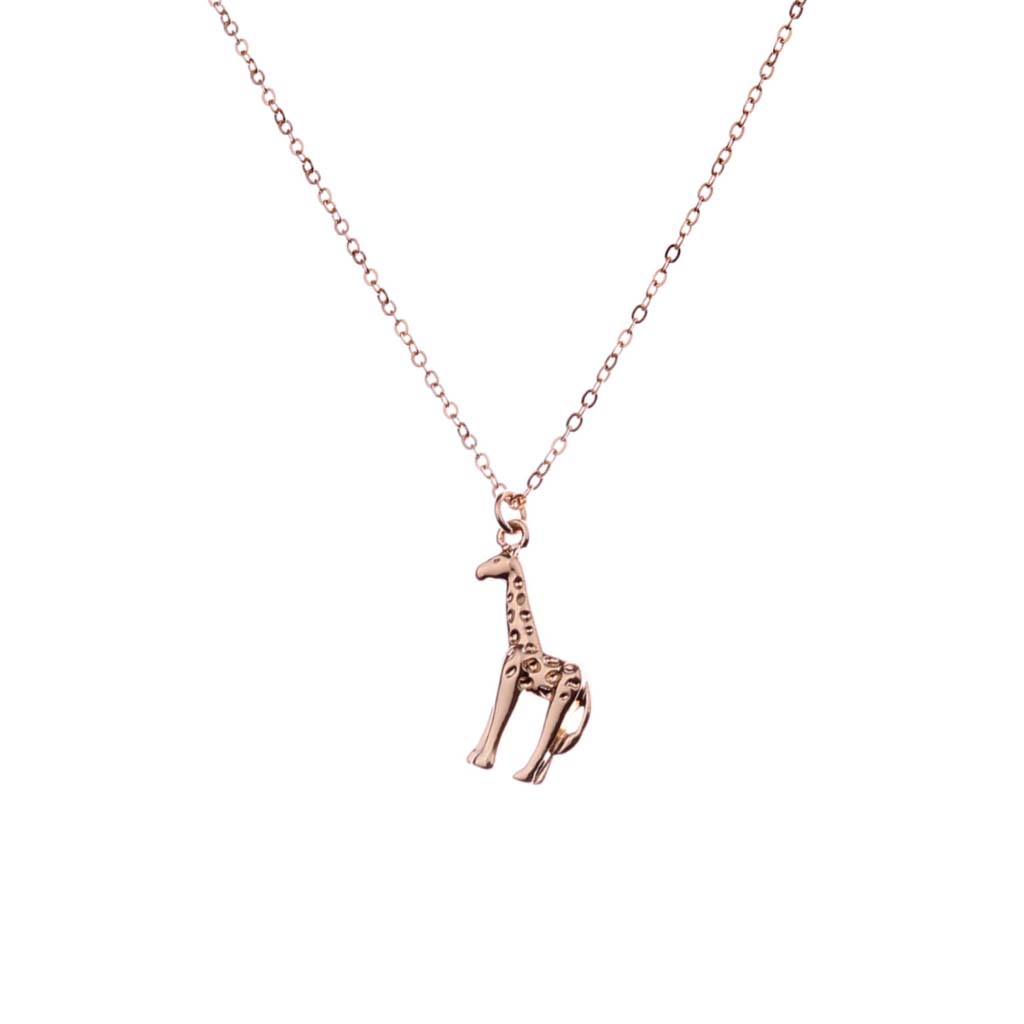 Giraffe Necklace, Gold Plated