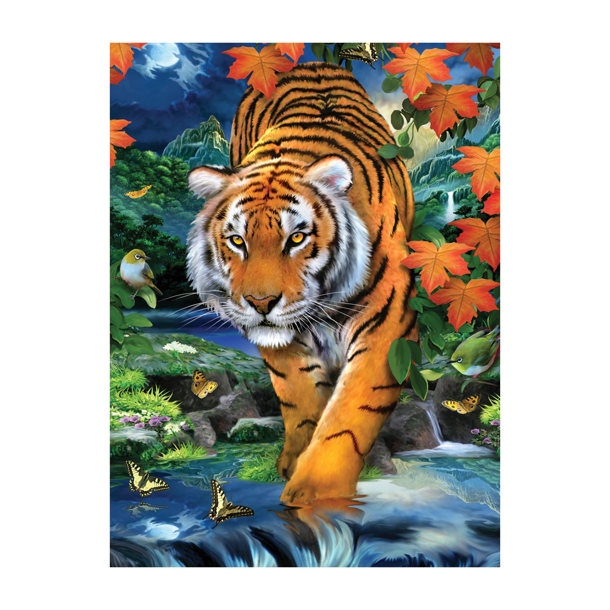 Tiger On The Prowl Paint By Numbers Kit