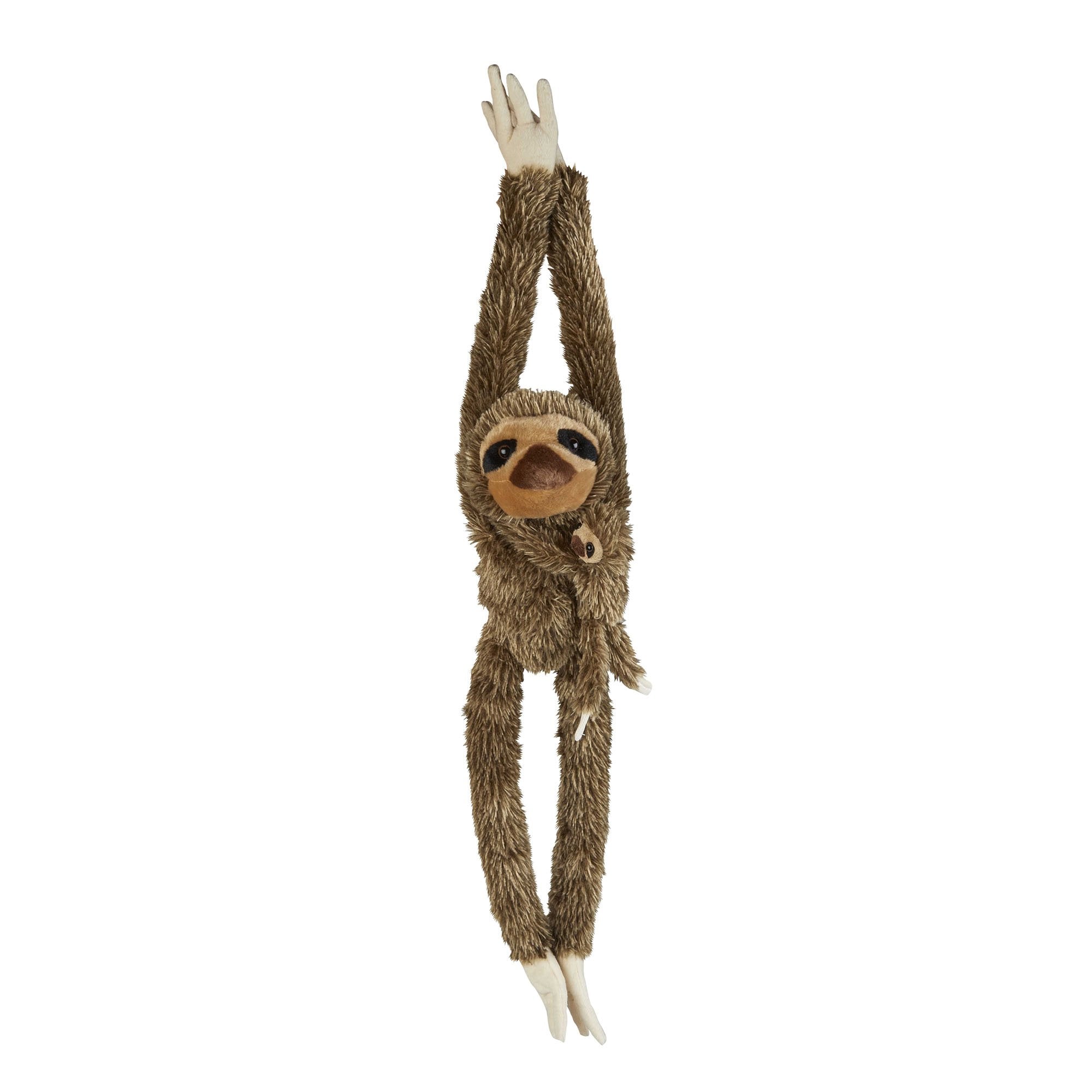 Hanging Sloth And Baby Soft Toy