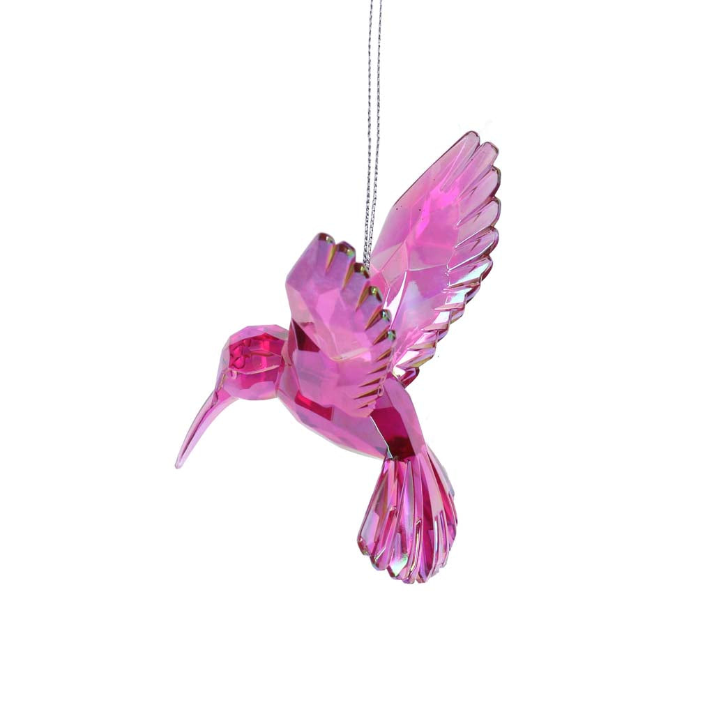 Pink Gisela Graham Hummingbird Decoration