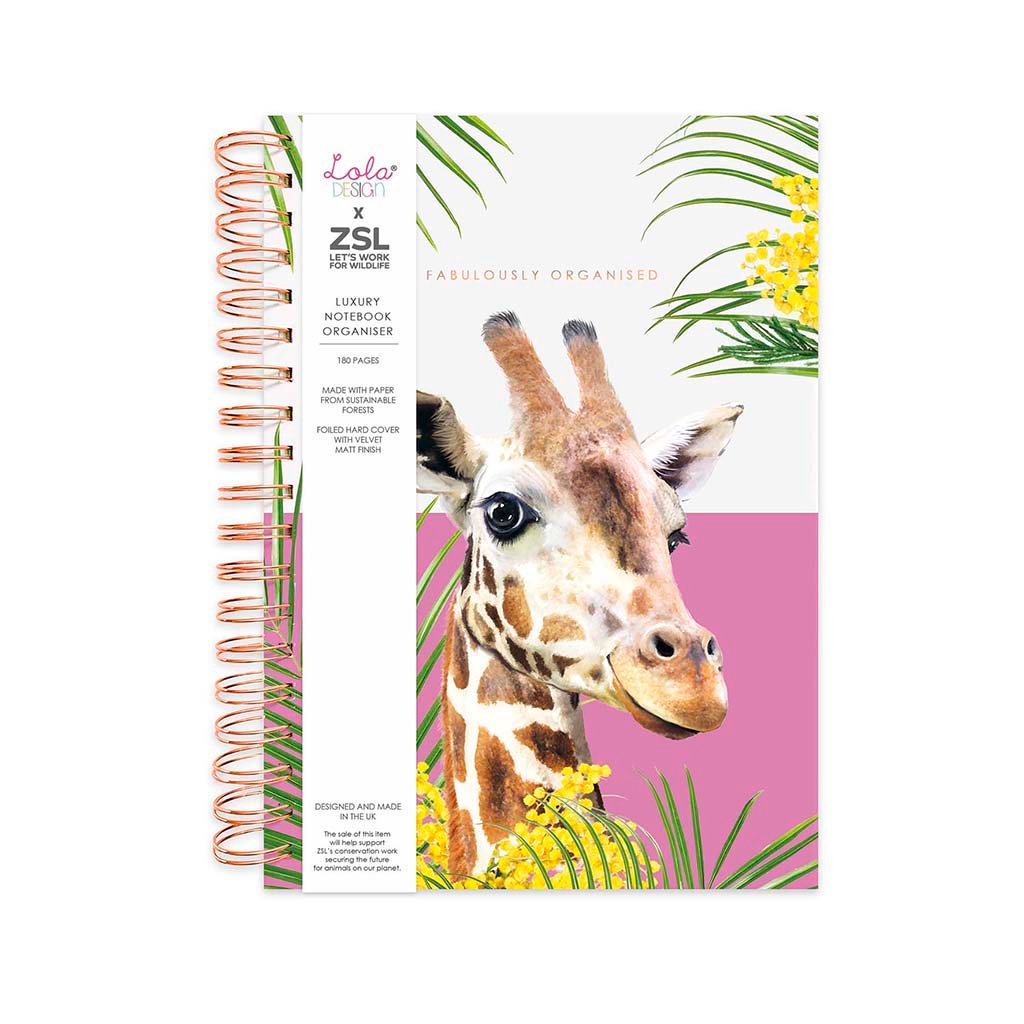 Lola Giraffe Organiser Notebook