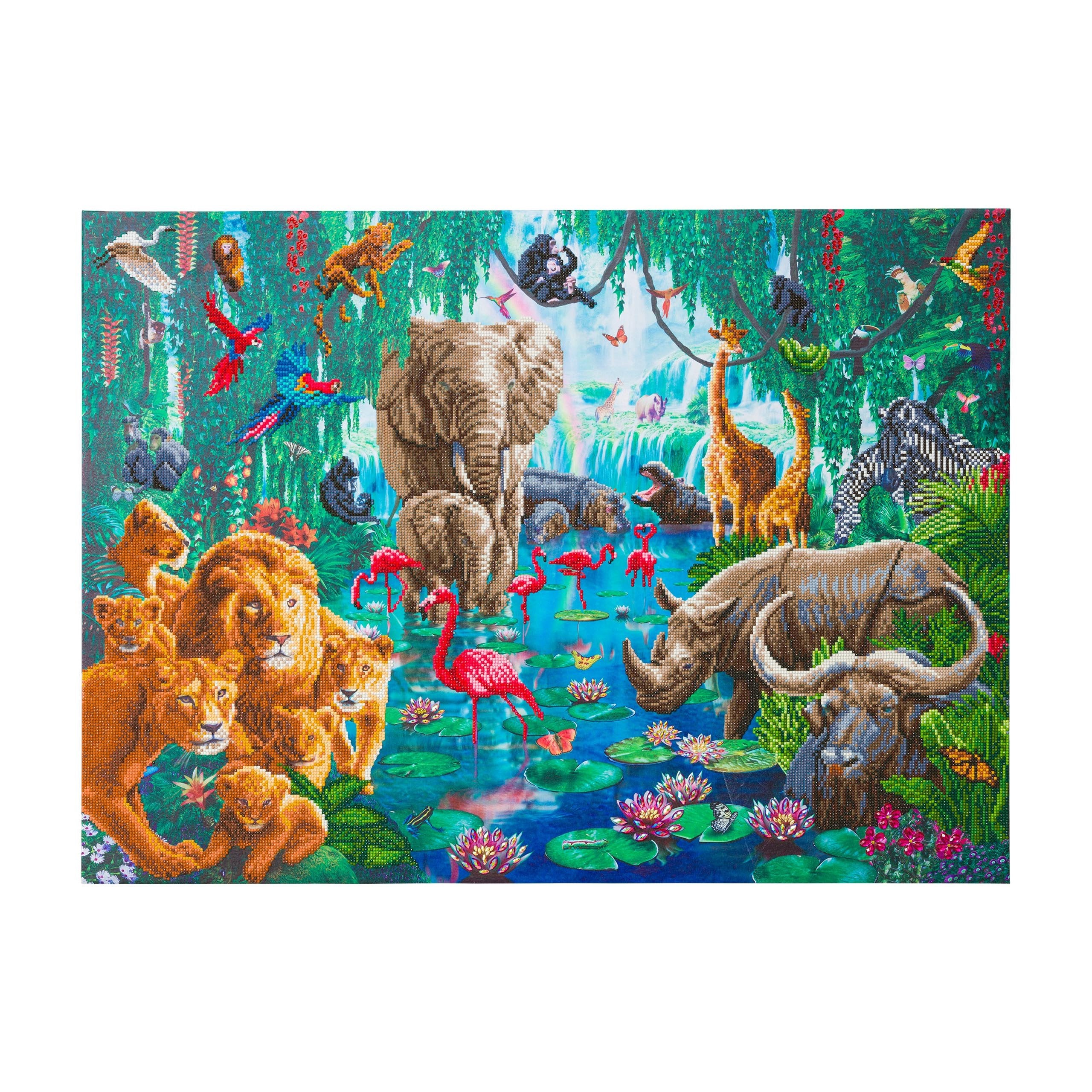 Jungle Crystal Art Canvas, 90cm X 65cm