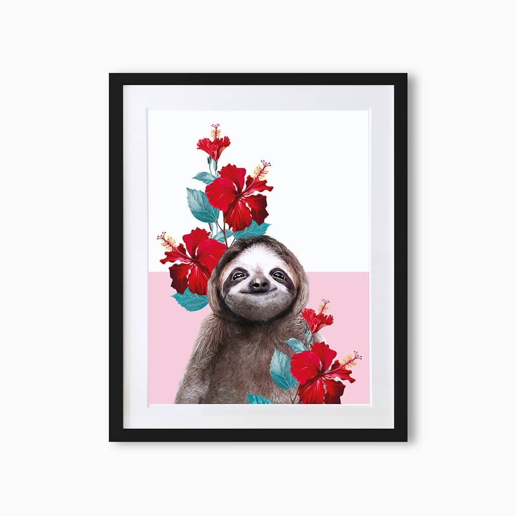 Sloth Art Print, A4