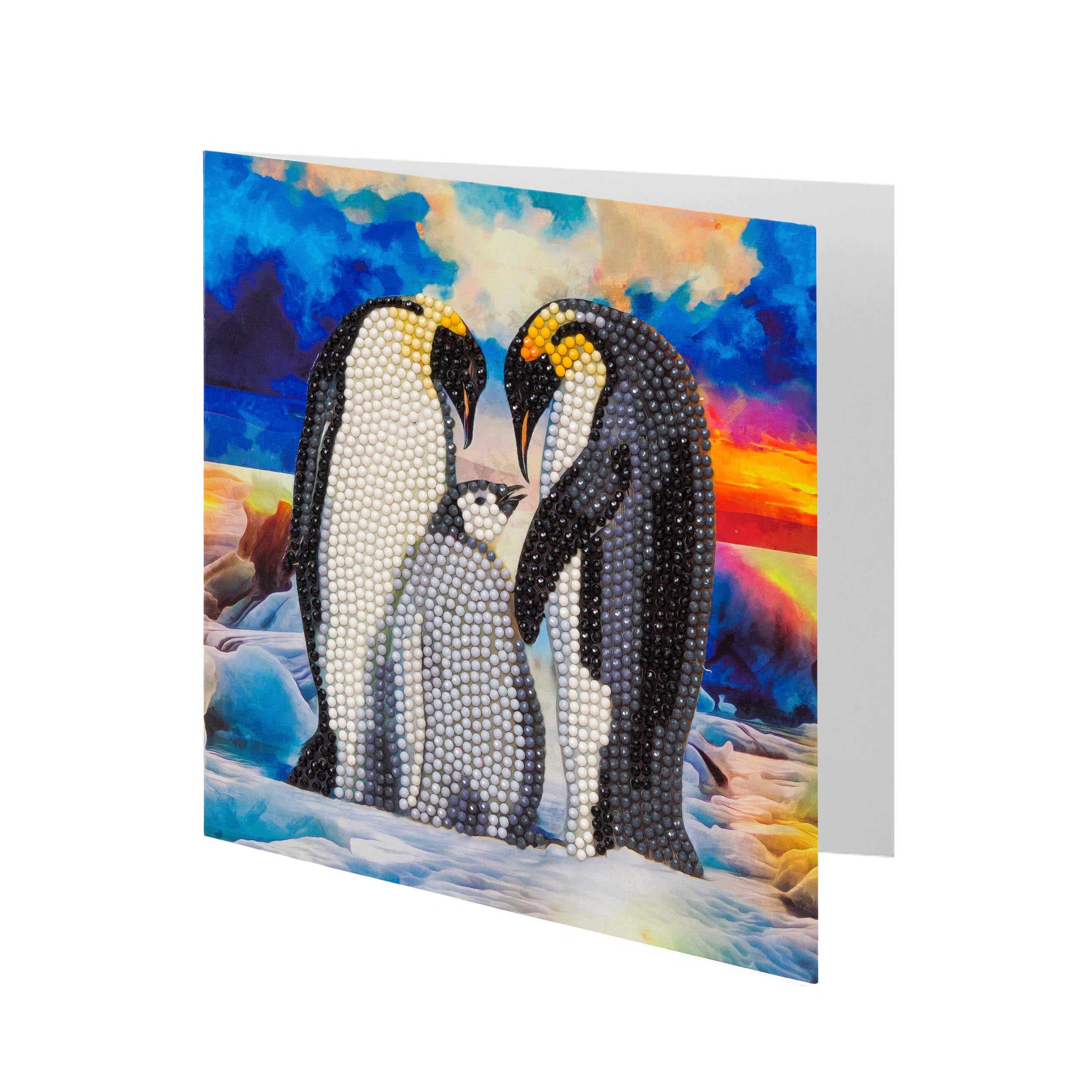 Penguins Crystal Card Kit