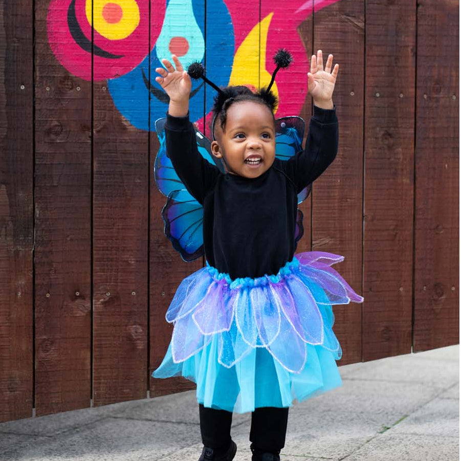 Blue Midnight Butterfly Fancy Dress Up Set
