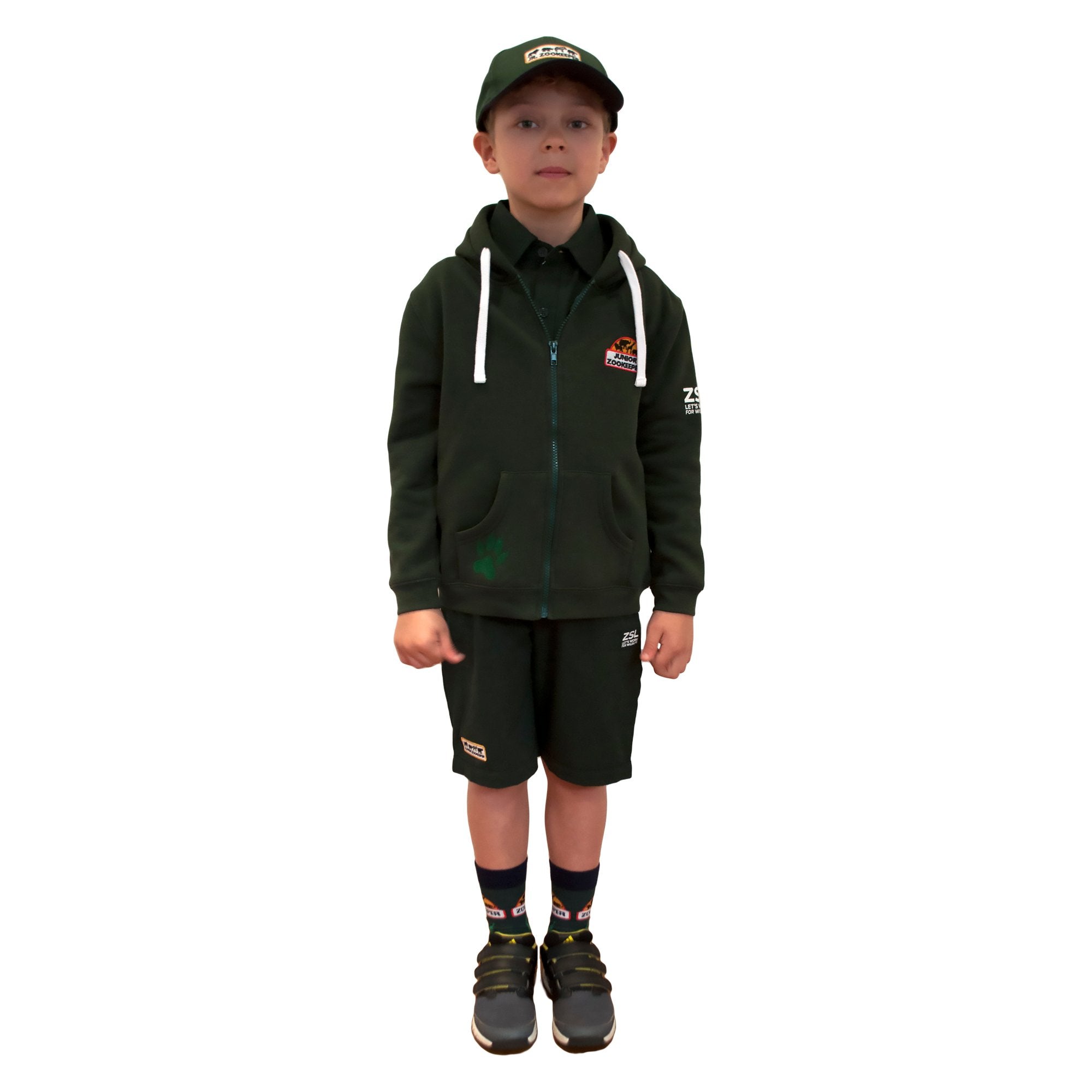 Junior Zoo Keeper hoodie, green