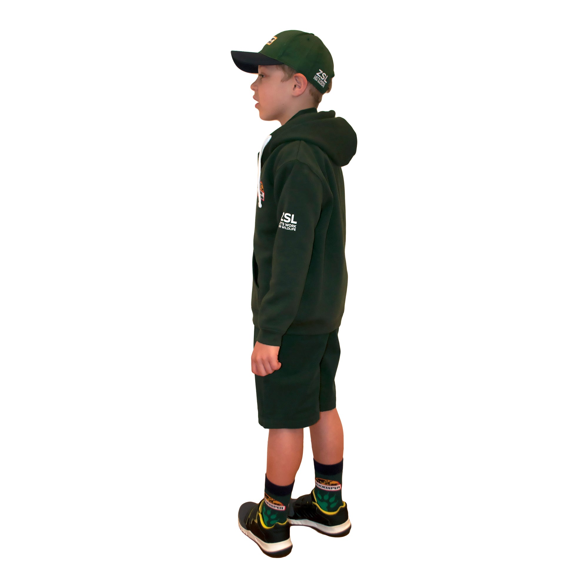 Junior Zoo Keeper hoodie, green