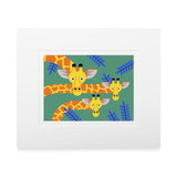ZSL Souvenir Giraffe Art Print
