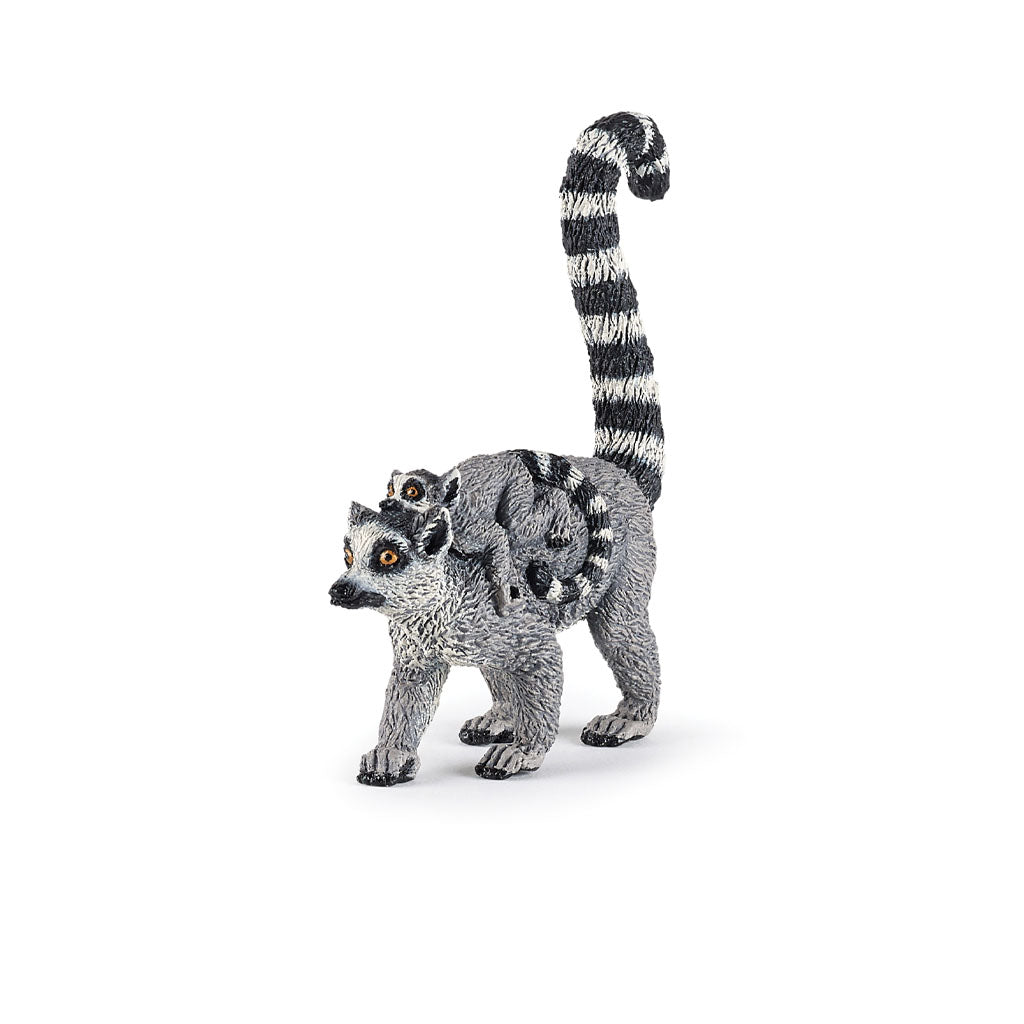 Papo Rind Papo ring tailed lemur and baby figure | ZSL Shop