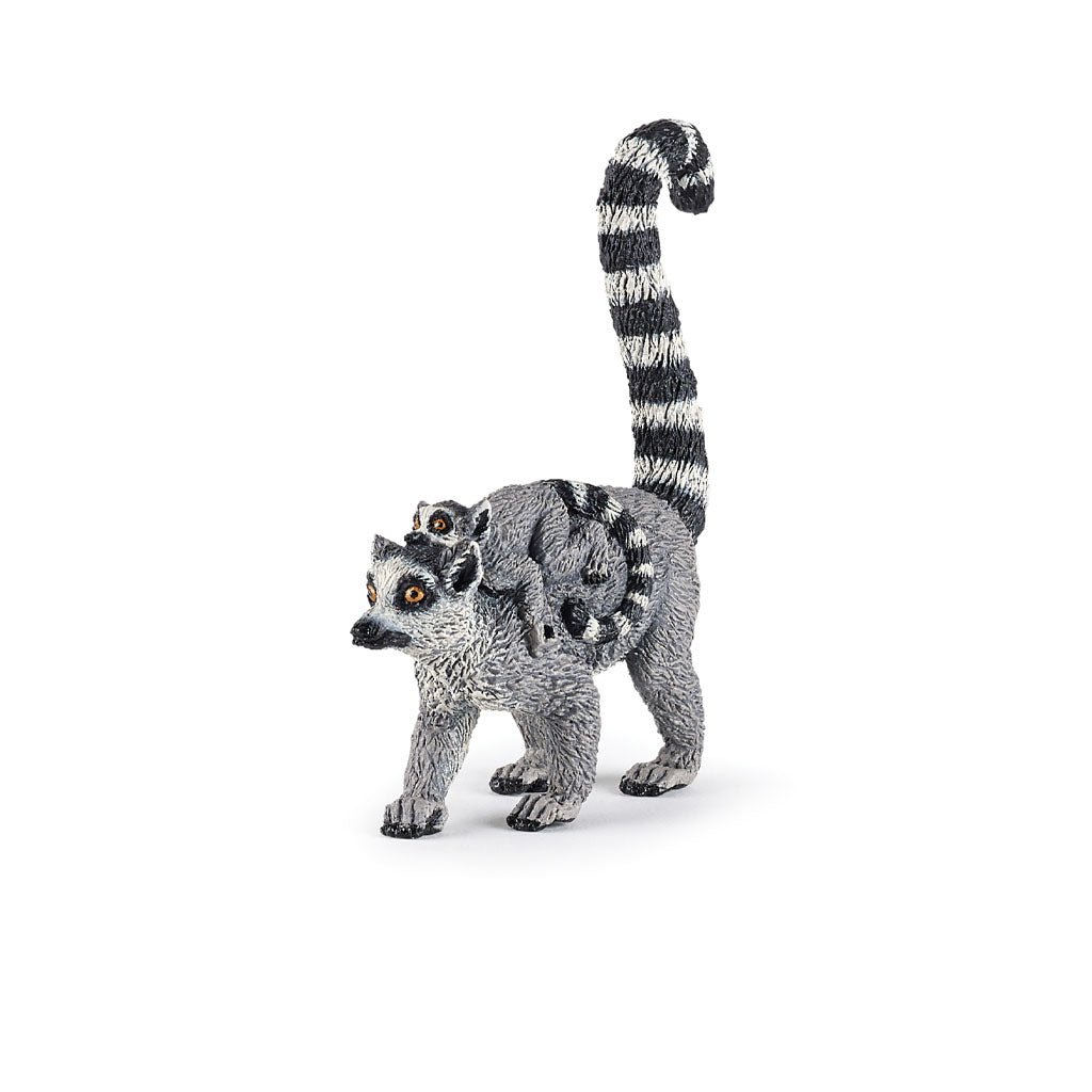 Papo Ring Tailed Lemur And Baby Figure