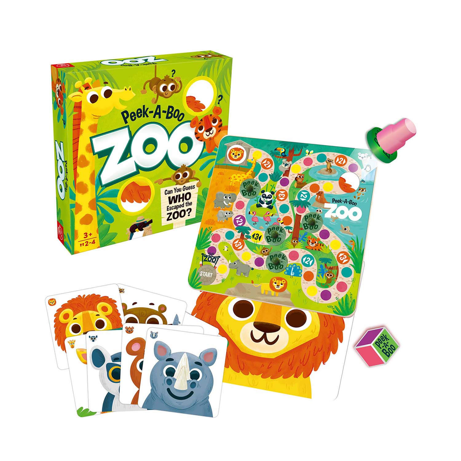 Peek-A-Boo Zoo Childrens Board Game