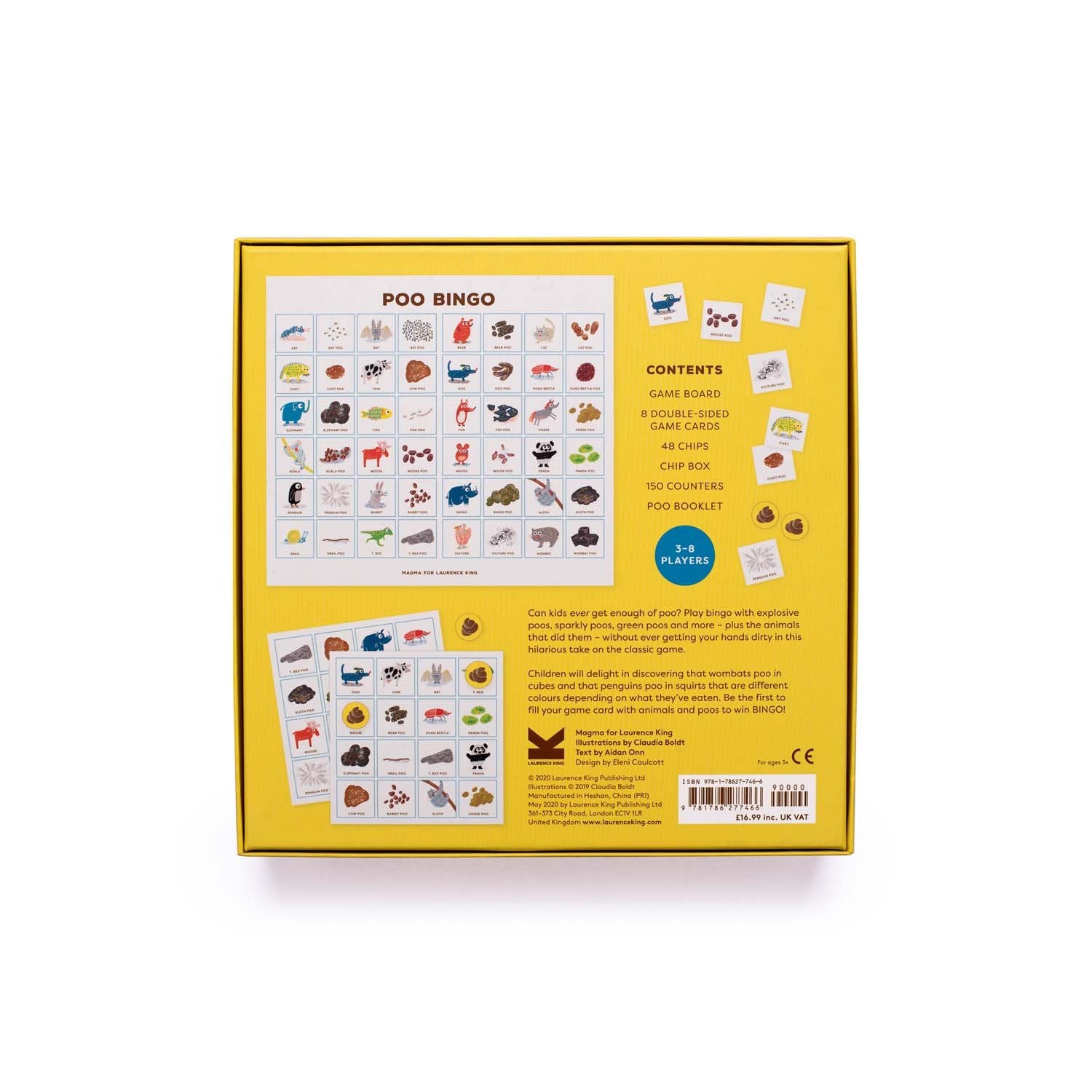 Poo Bingo Board Game ZSL Shop Poo bingo board game zsl shop