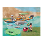 Playmobil Wiltopia Riverboat And Manatee Play Set