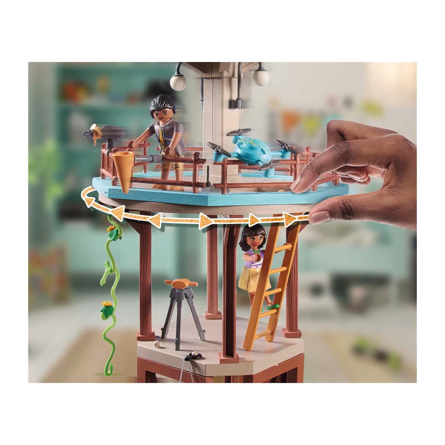 Playmobil Wiltopia Research Tower With Compass Play Set