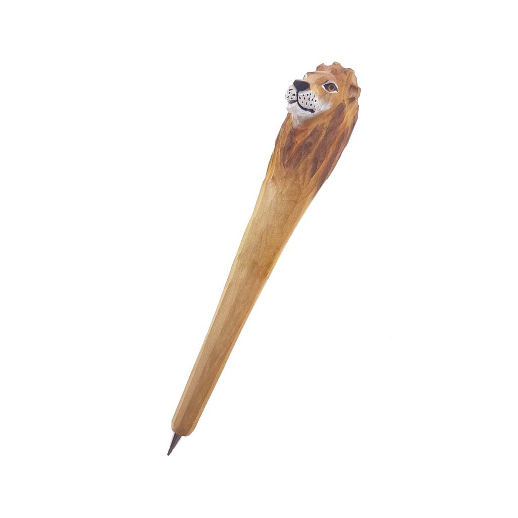Lion Wooden Pen