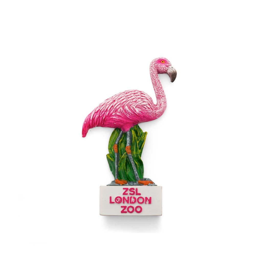 London Zoo Flamingo Magnet