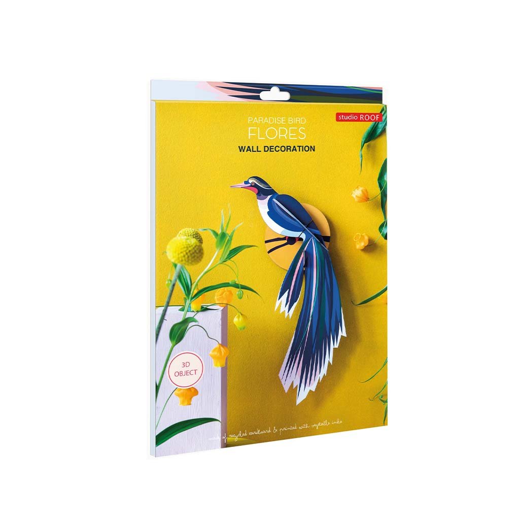 Paradise bird, flores wall art pack