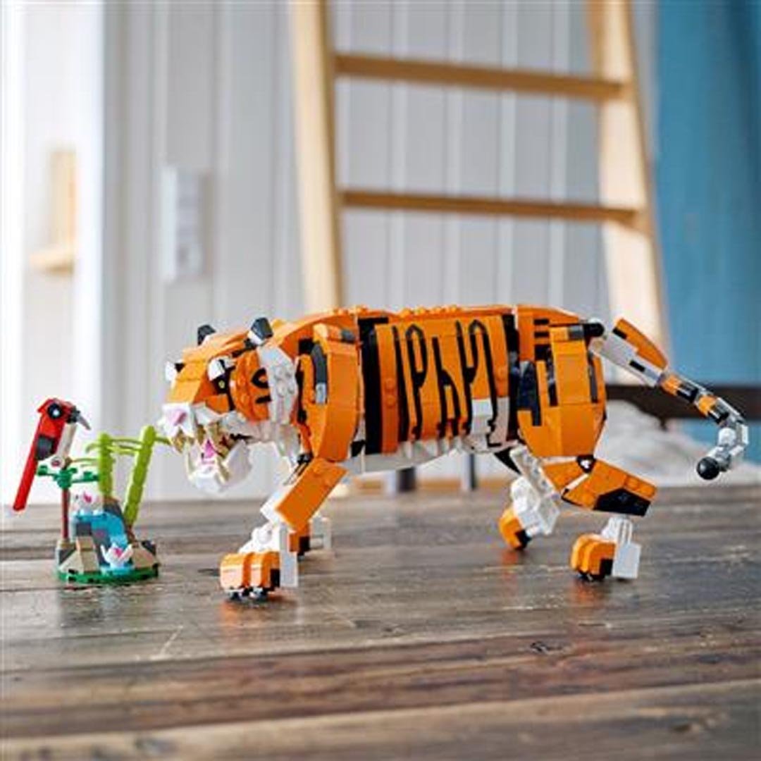 LEGO Majestic Tiger Playset, 3 in 1