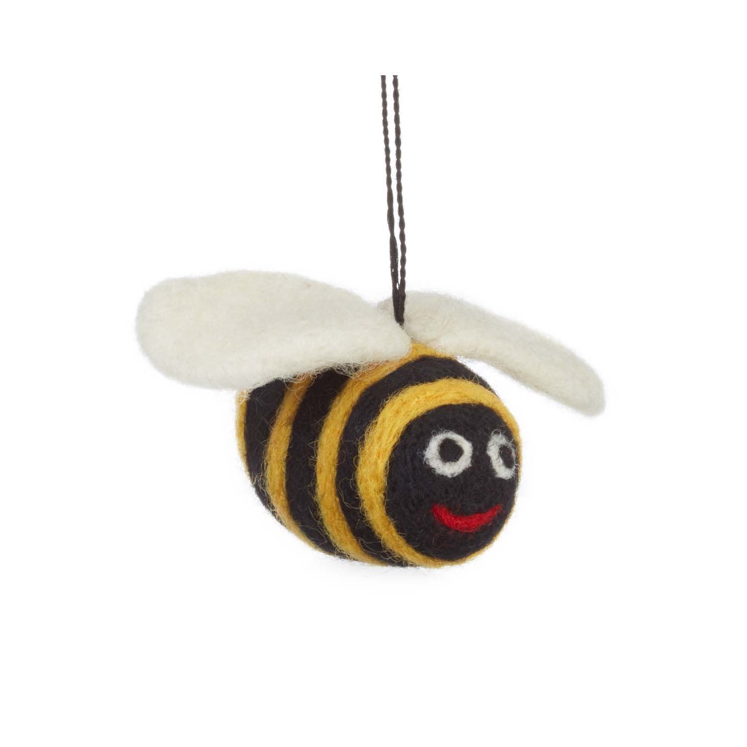 Biodegradable Felt Bumble Bee Christmas Decoration Biodegradable Felt Bumble Bee Christmas Decoration