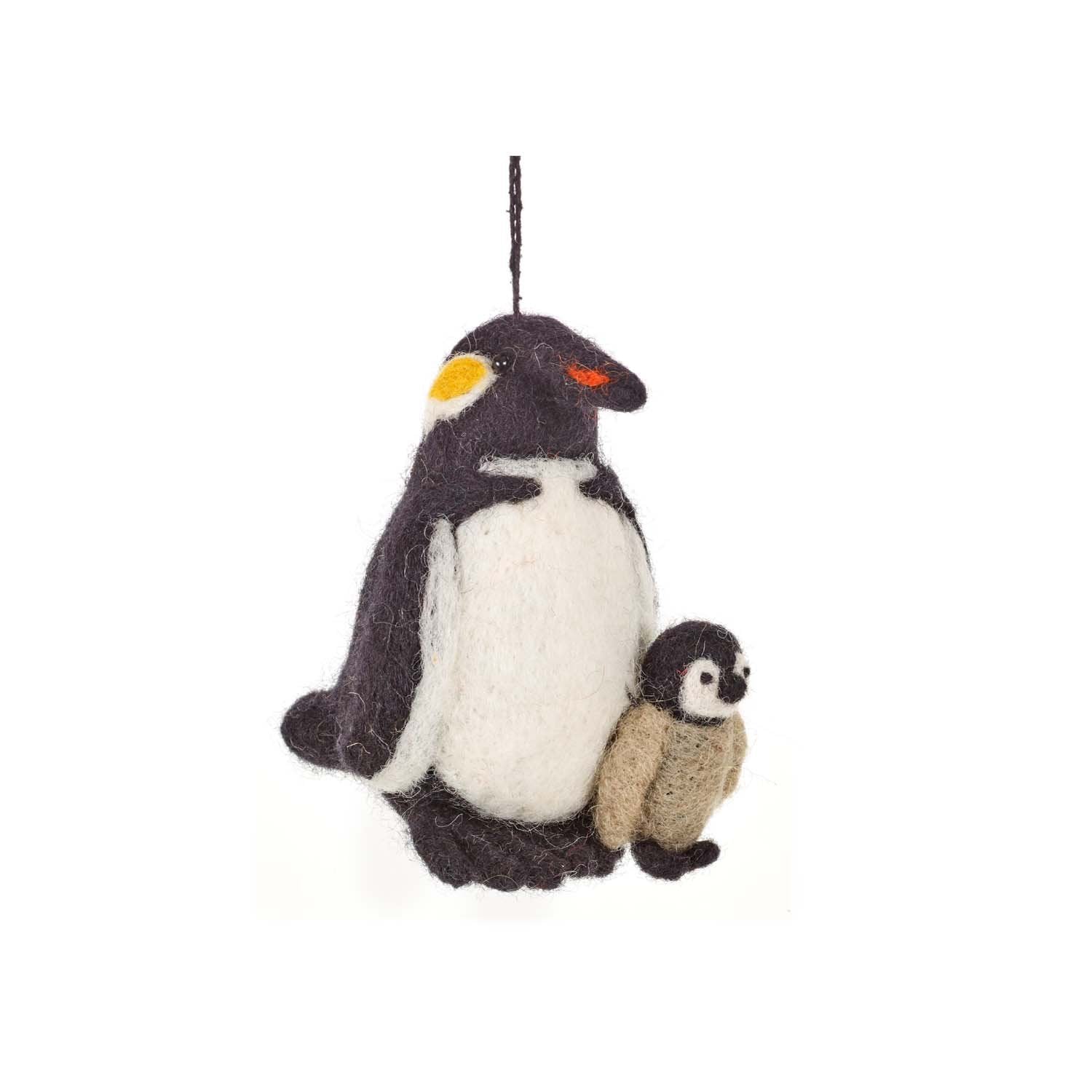 Biodegradable Felt Penguin Christmas Decoration