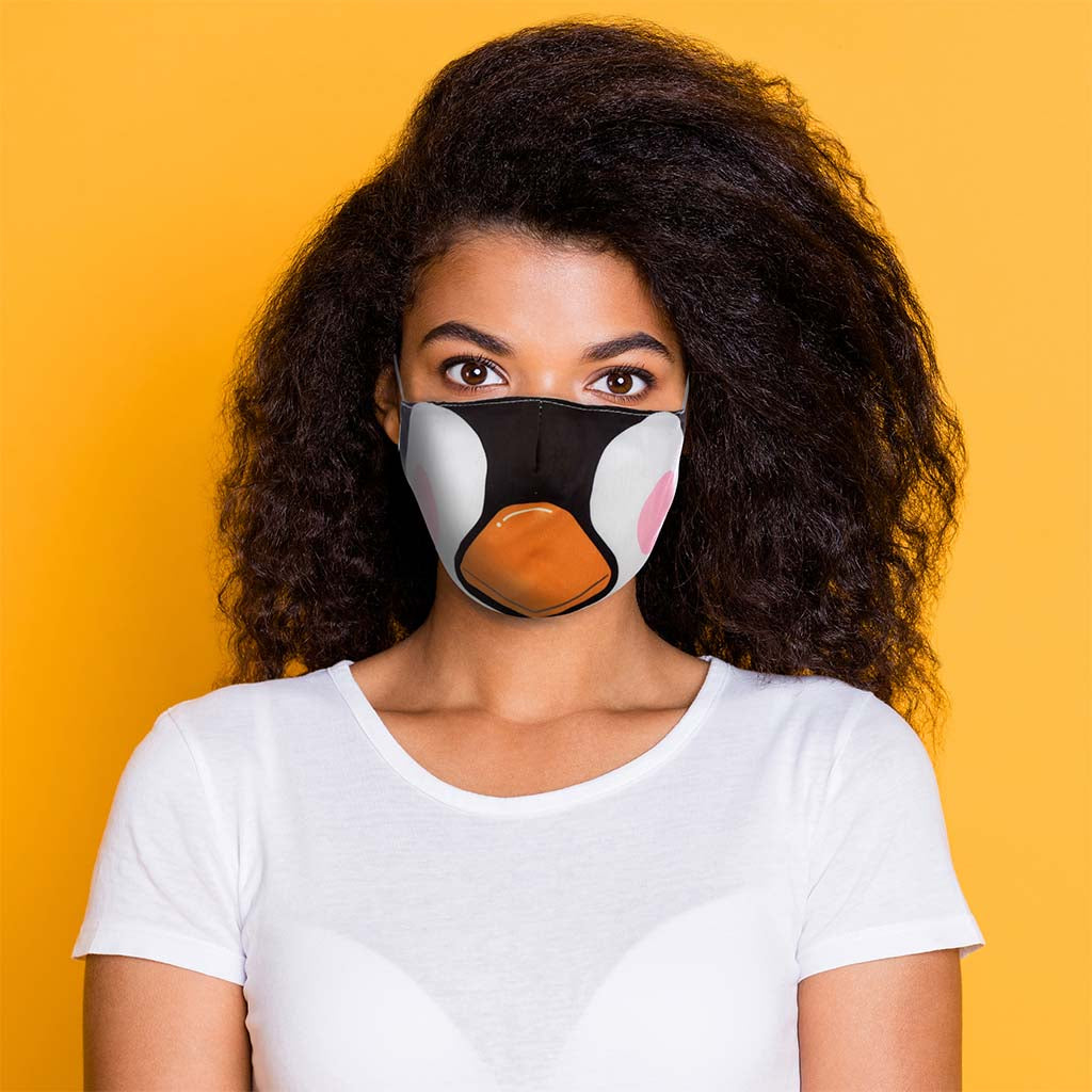 Reusable Penguin Face Mask, Adult