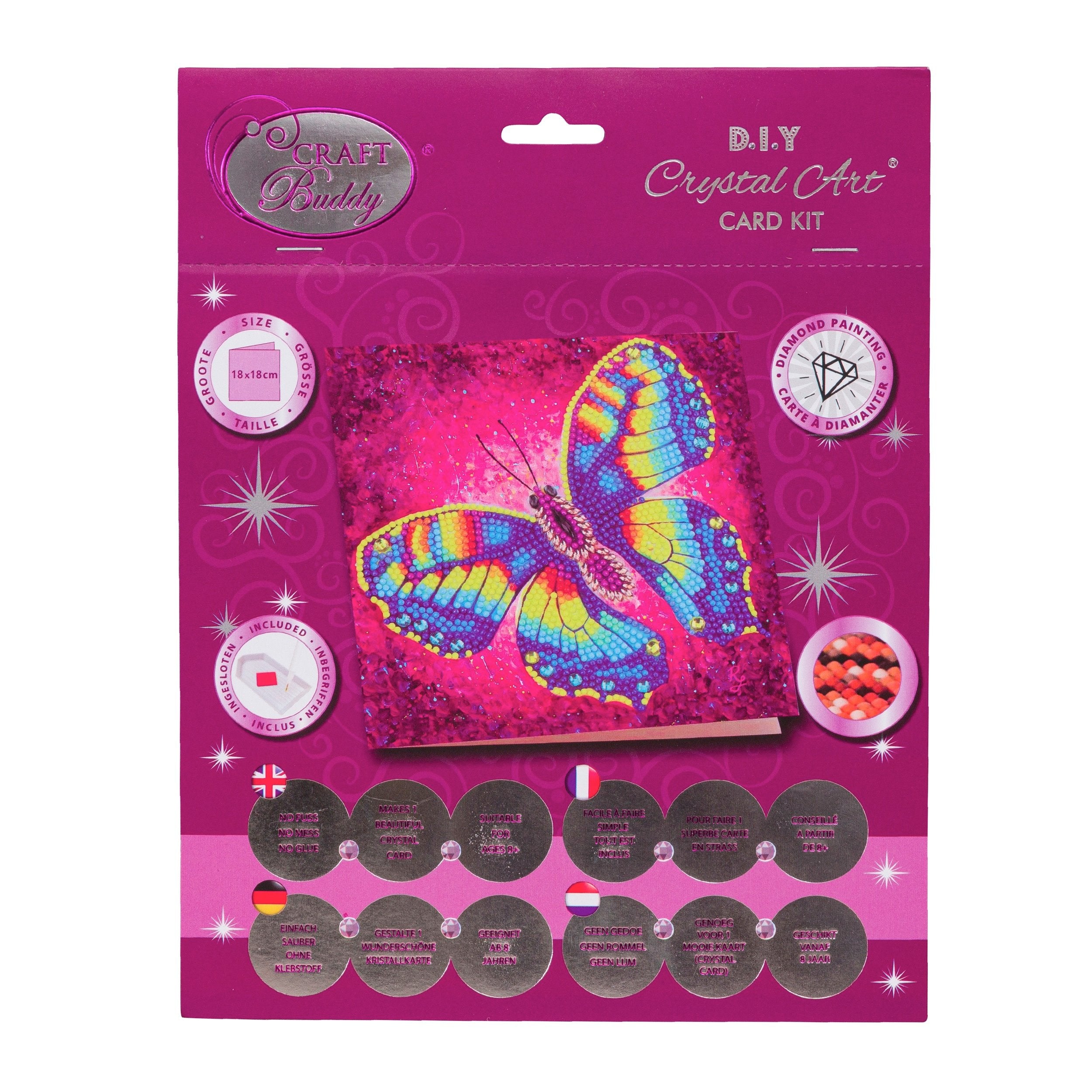 Butterfly Crystal Card Kit