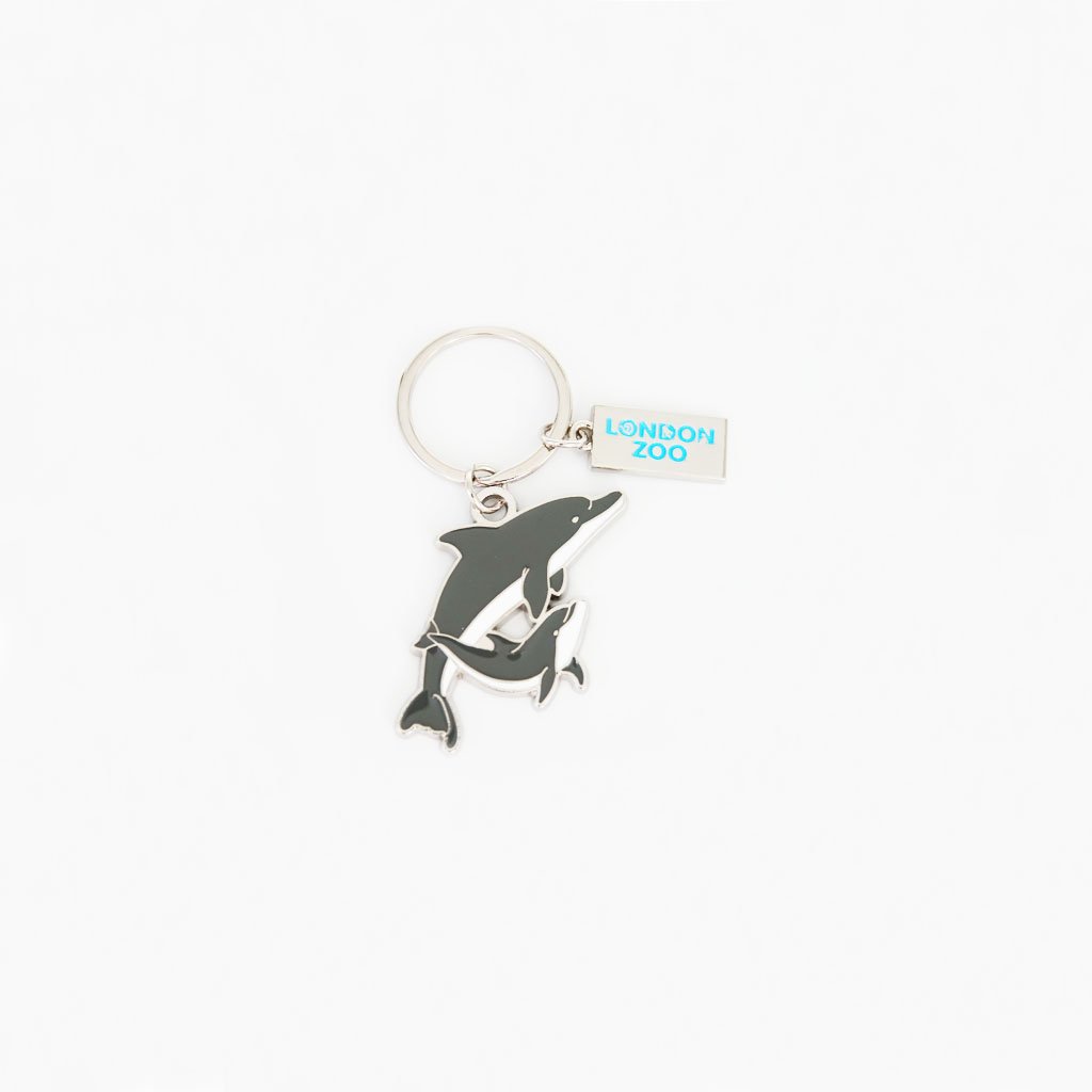 London Zoo Dolphin Charm Keyring