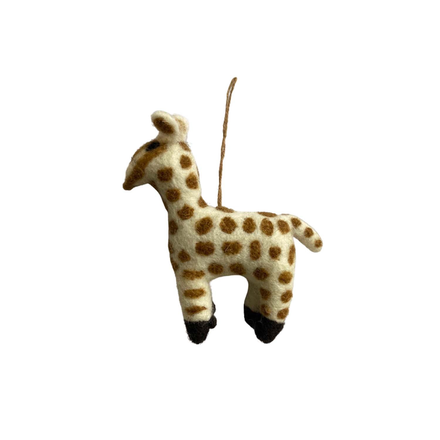Biodegradable Felt Giraffe Christmas Decoration