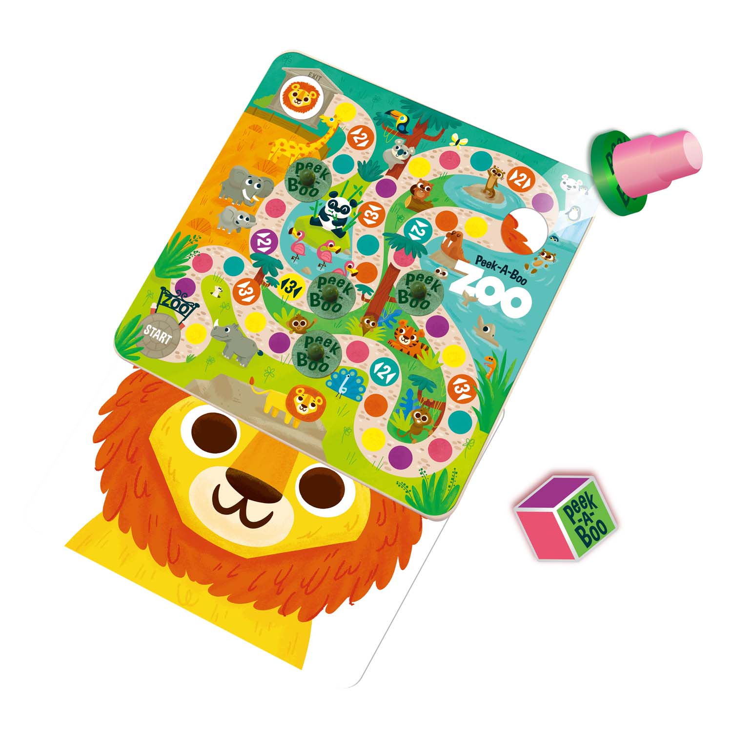 Peek-A-Boo Zoo Children's Board Game Peek-A-Boo Zoo Children's Board Game