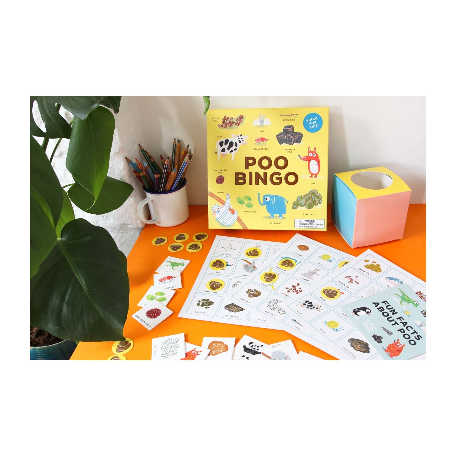 Poo bingo board game	