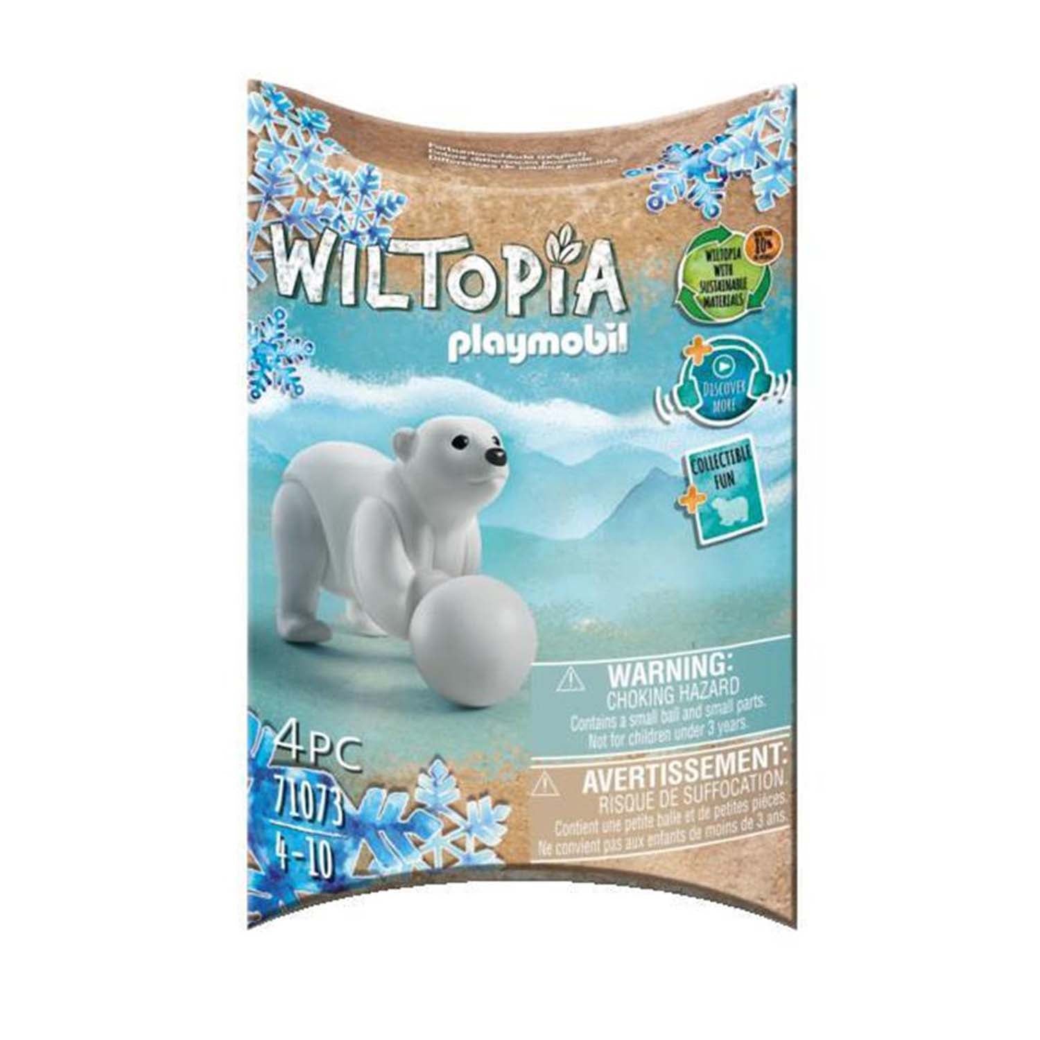 Playmobil Wiltopia Baby Polar Bear Figure - Eco Friendly Toy