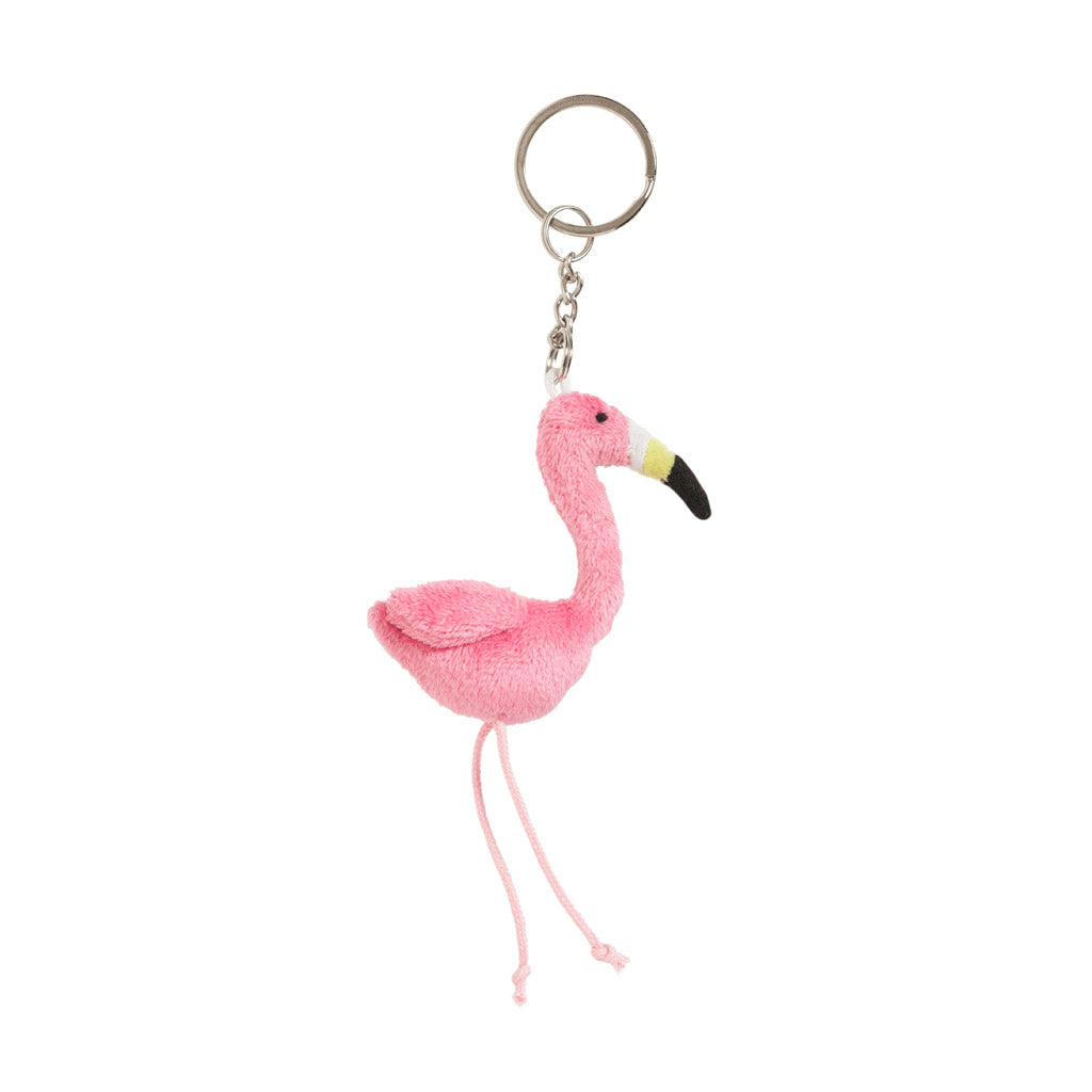 Flamingo soft keyring 