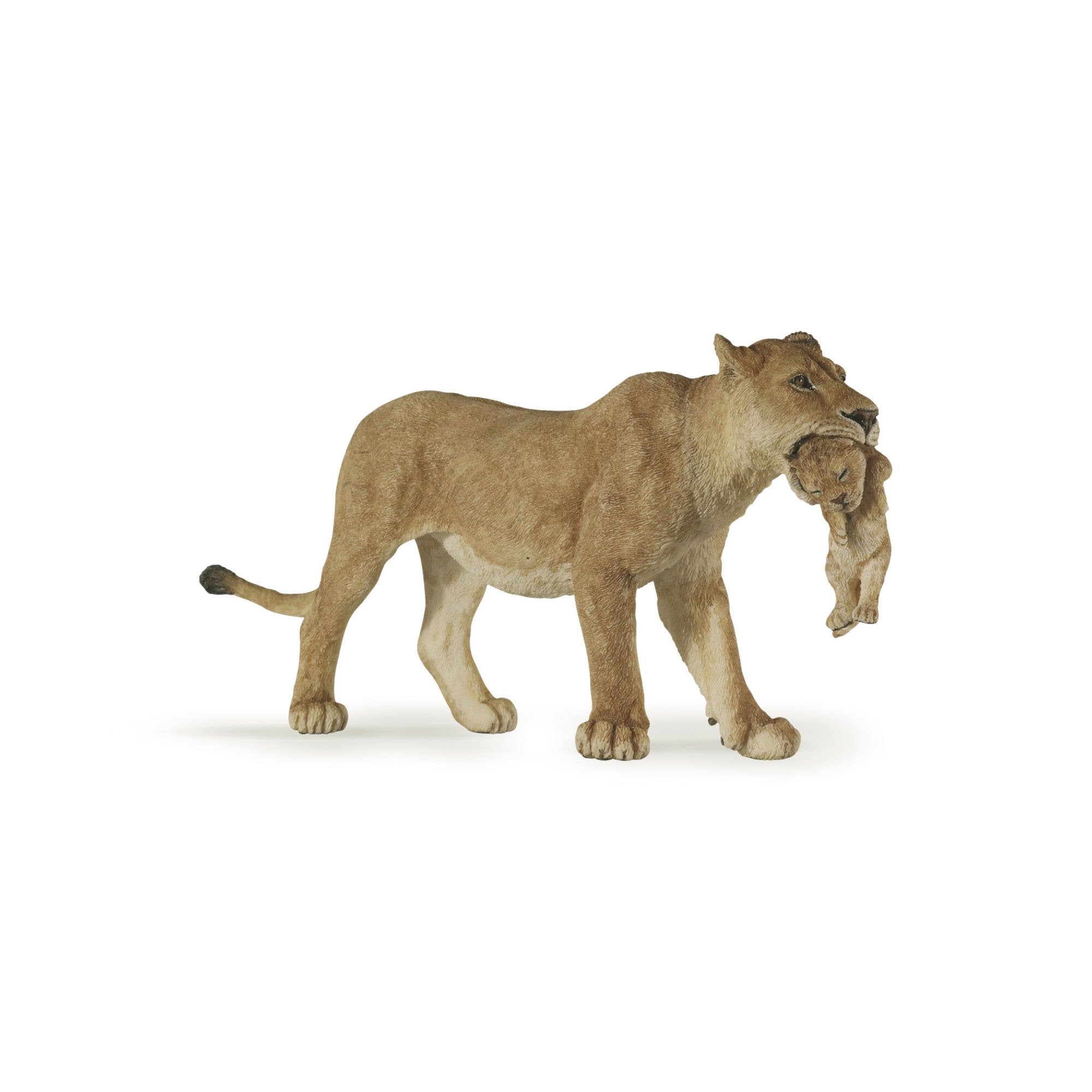 Lioness with cub figure 