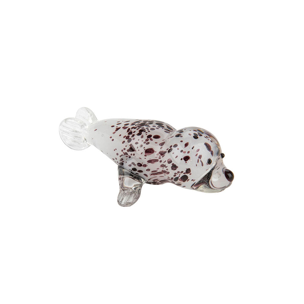 Harbour Seal Glass Ornament