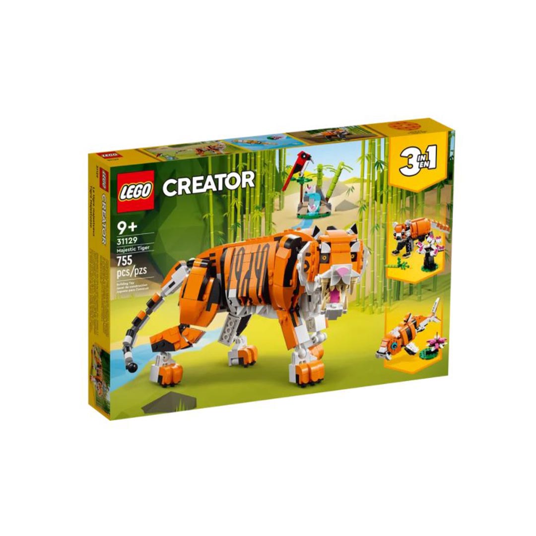 LEGO Majestic Tiger Playset, 3 in 1