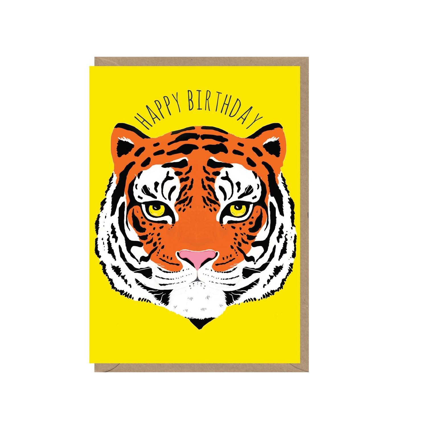 Earlybird Designs Birthday Tiger Greetings Card - animal card