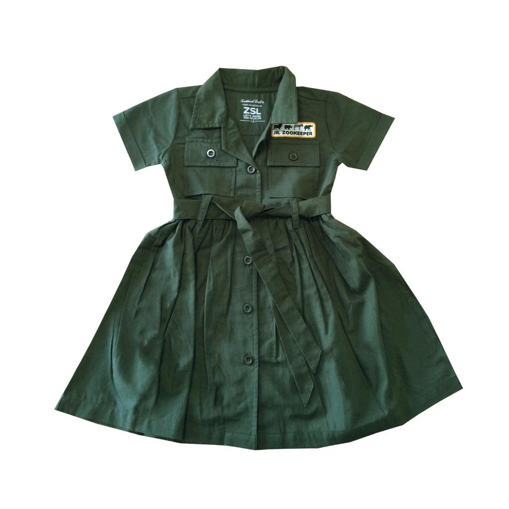 Junior Zoo Keeper Belted Dress, 1-2 yrs front