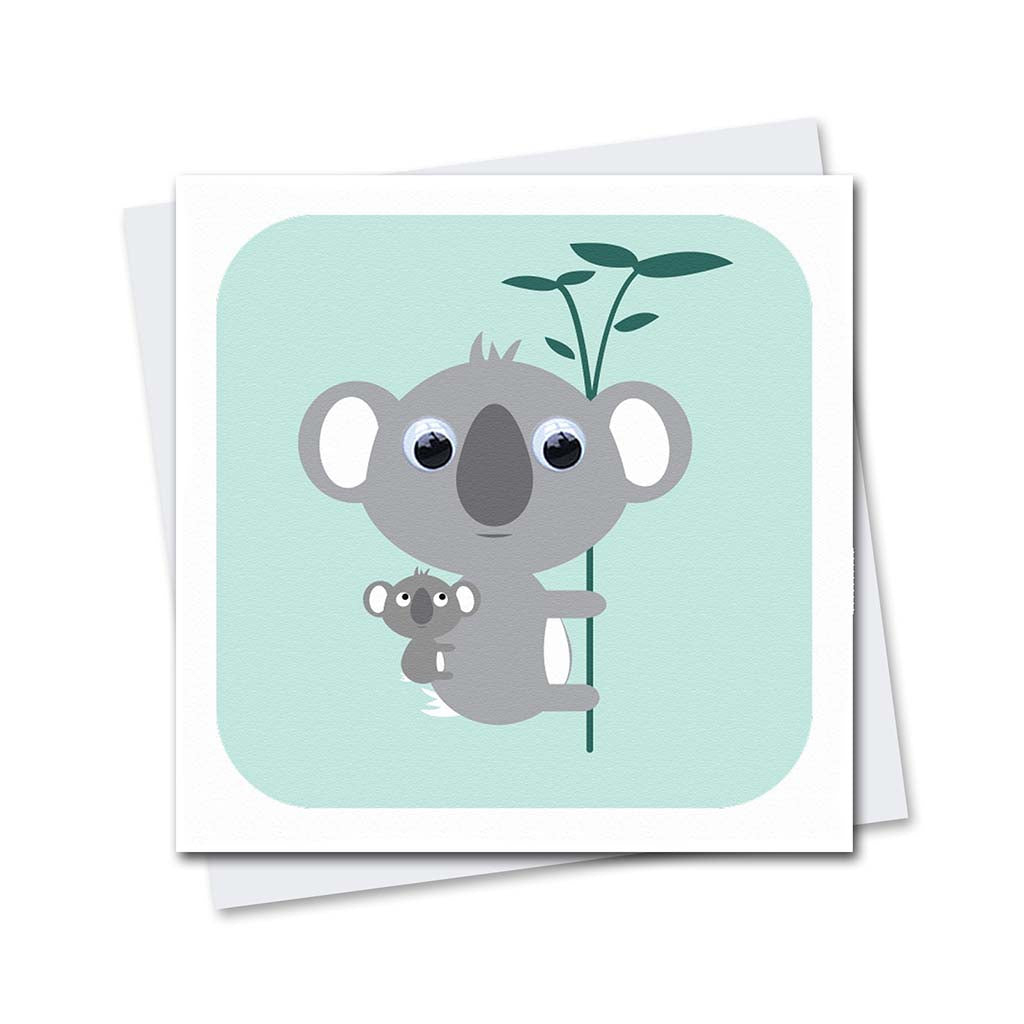 Googly Eyes Koala Greetings Card
