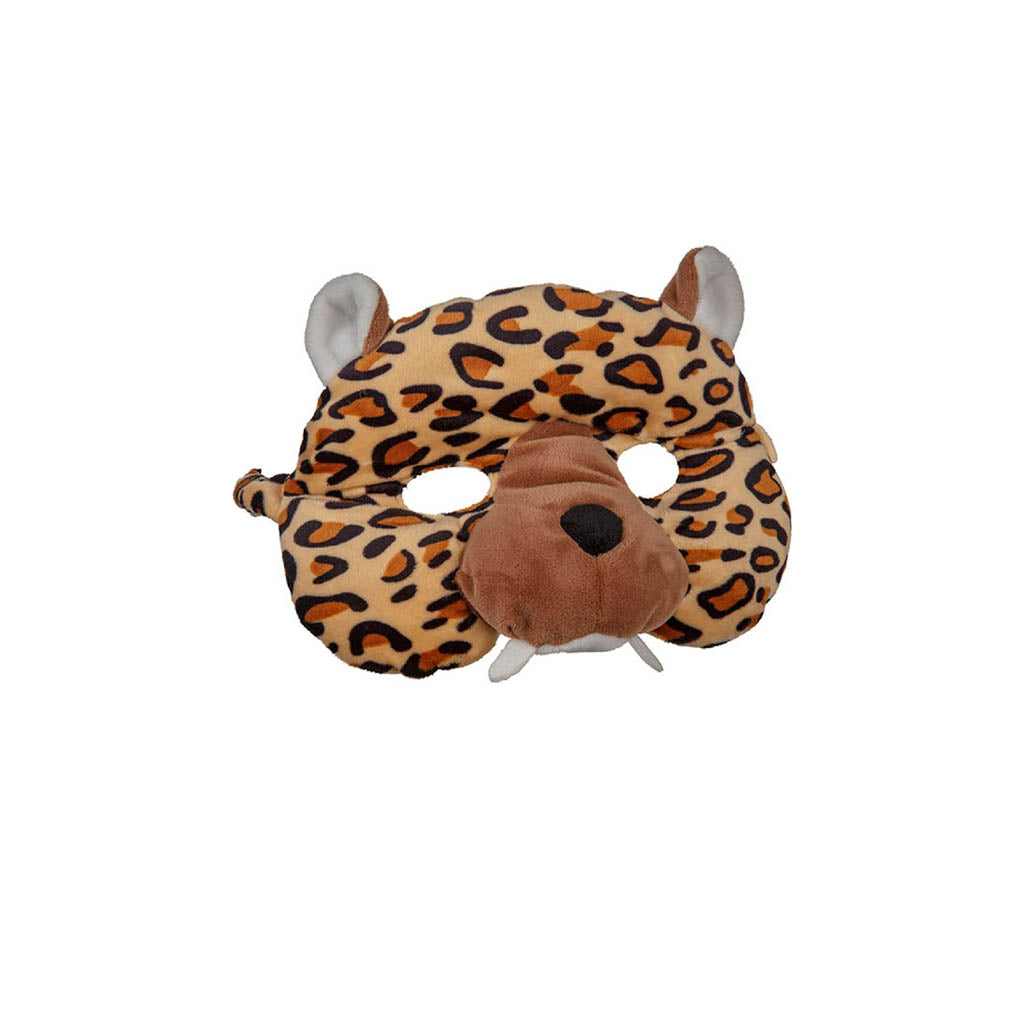 Leopard Plush Face Mask, Fancy Dress Accessory