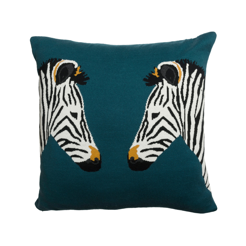 Sophie Allport Zebra Knitted Cushion
