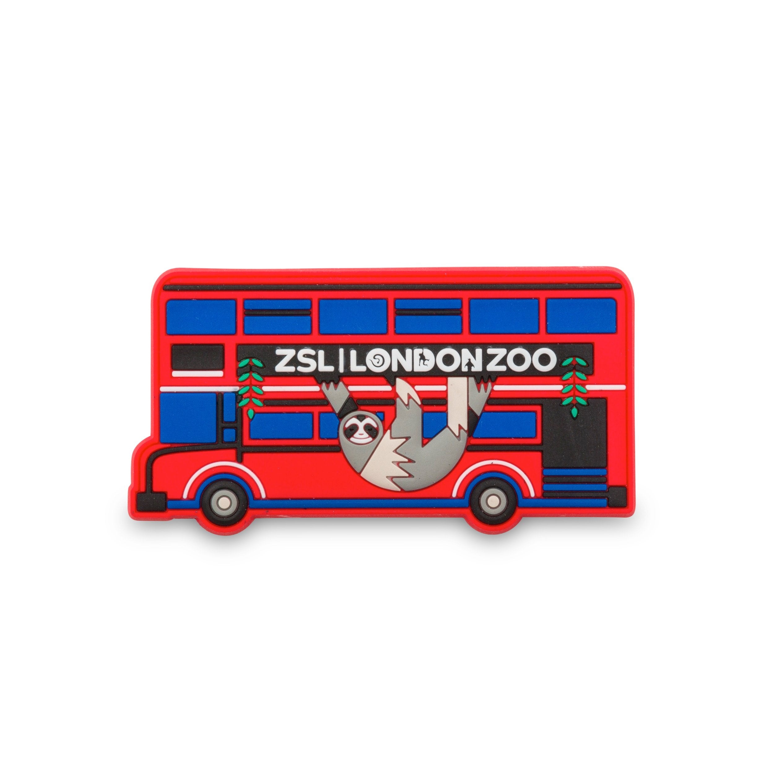 ZSL London Zoo Sloth and Bus Magnet