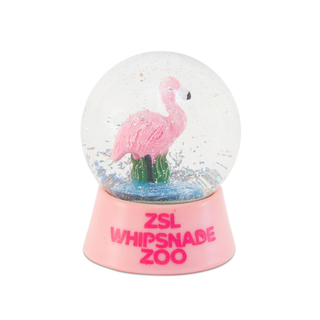 Whipsnade Zoo Flamingo Snow Globe